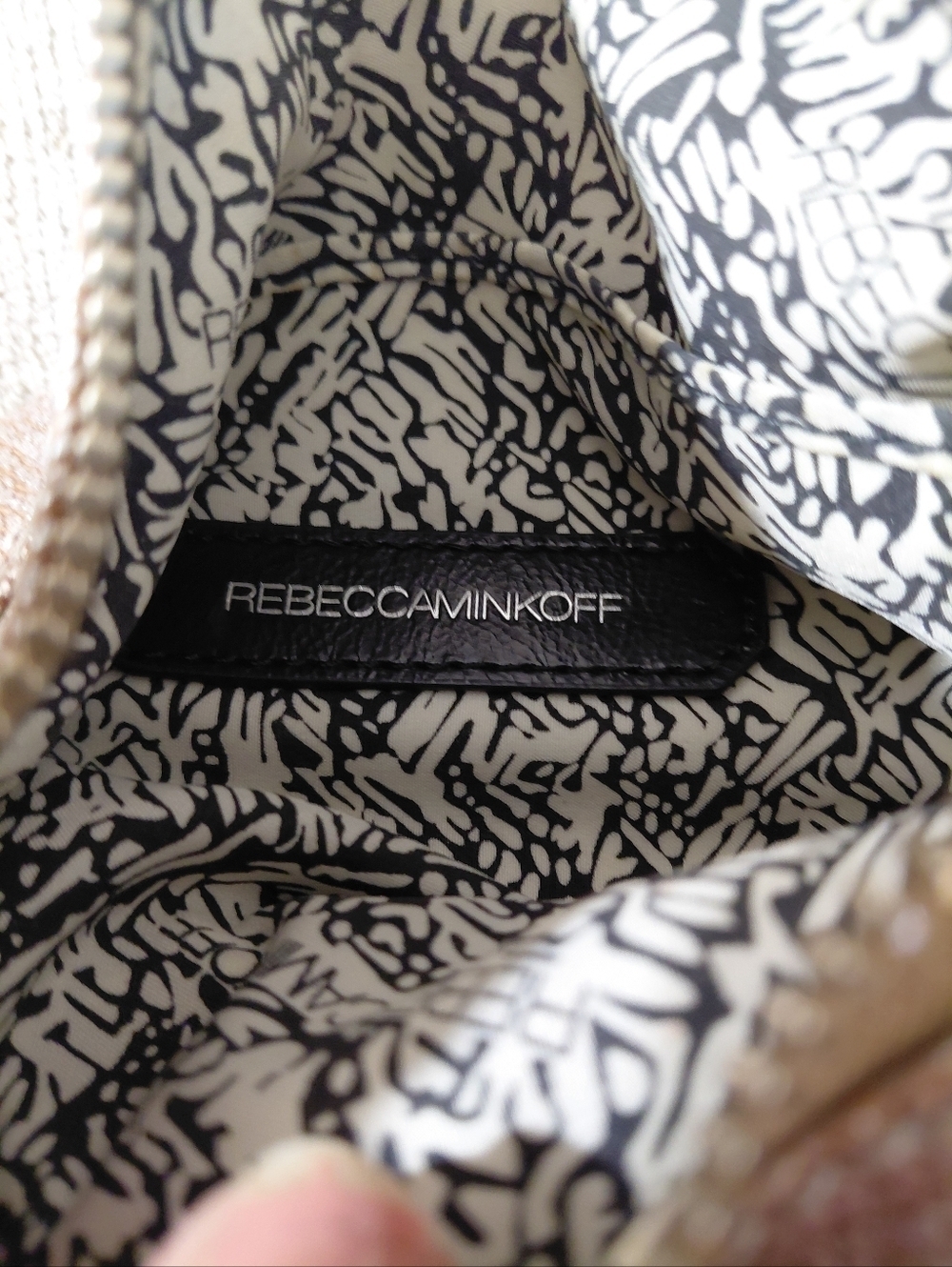 Rebecca Minkoff Metallic Rose Gold Crossbody Bag - Picture 7 of 8